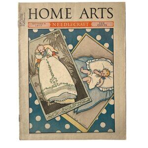 1937 Home Arts Needlecraft Magazine Vintage October